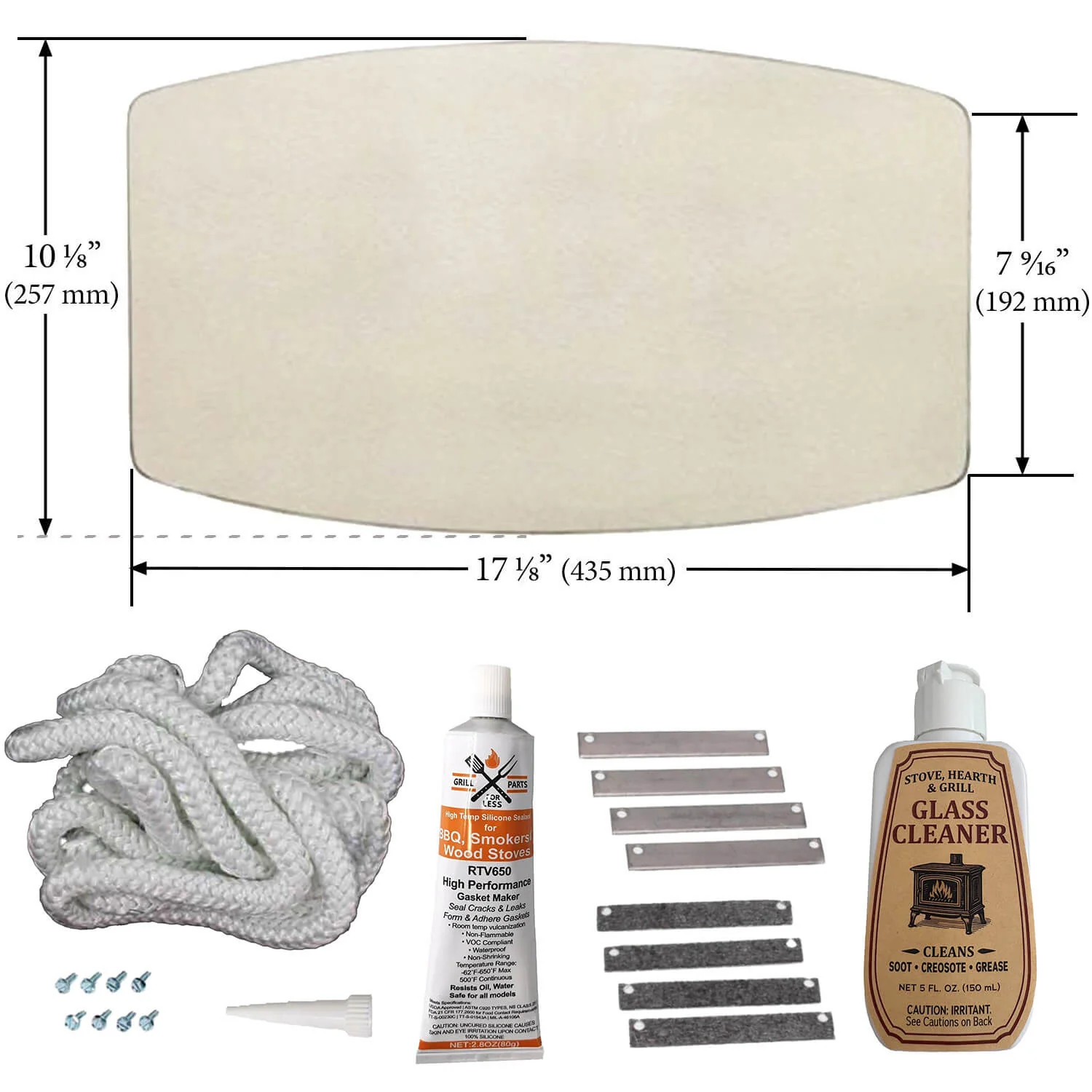 Avalon Glass Kit for 1090/796 (17 1/8" x 10 1/8") 250-00595-AMP - Image 2