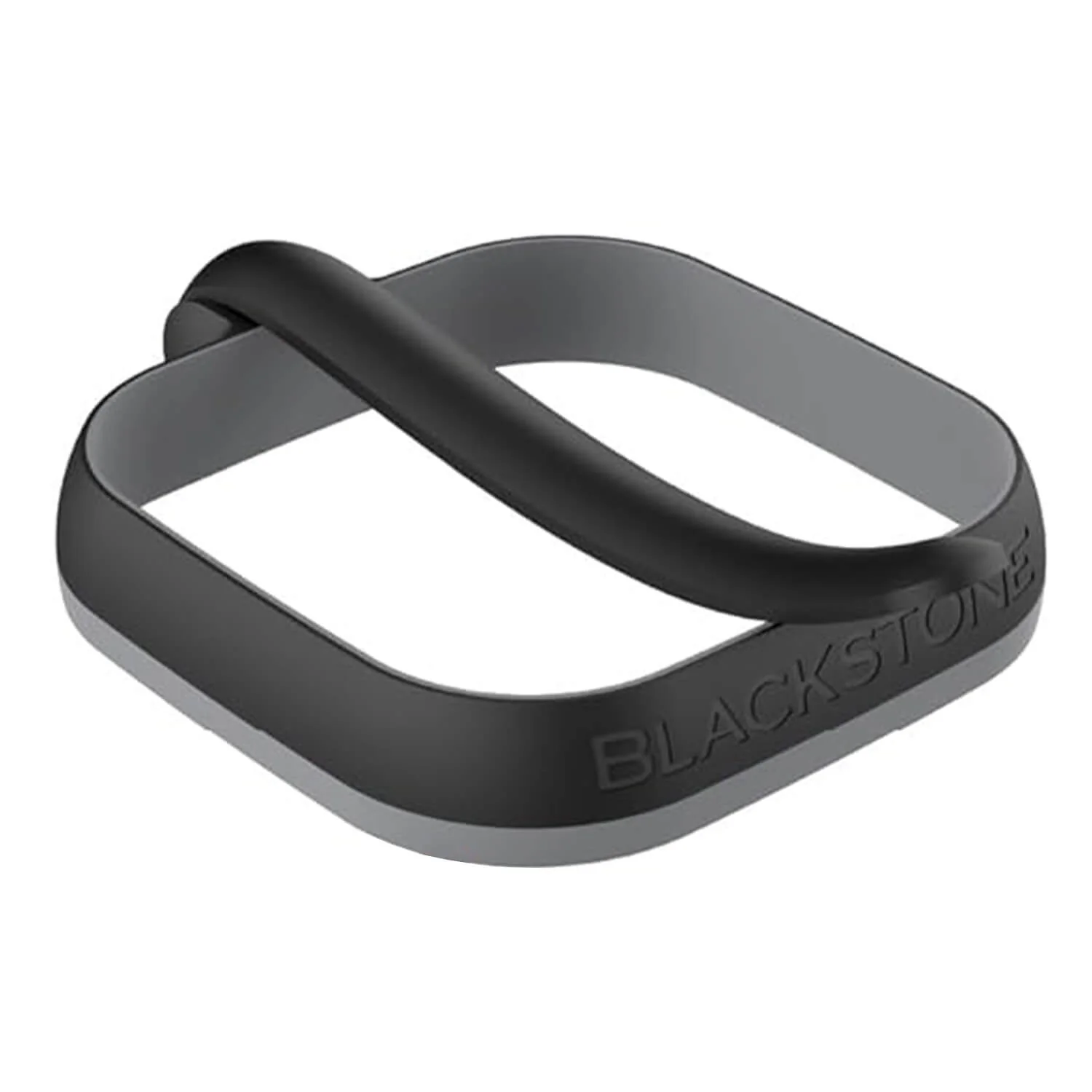 Blackstone Silicone 4" Silver Egg Ring - Square - Image 2