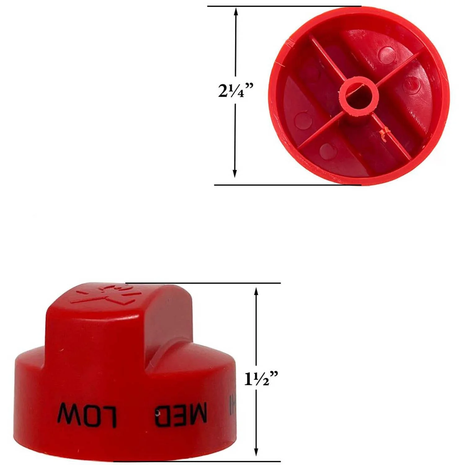 Camp Chef Flat Top Grill 600, Red Knob: CCH3-2 - Image 2