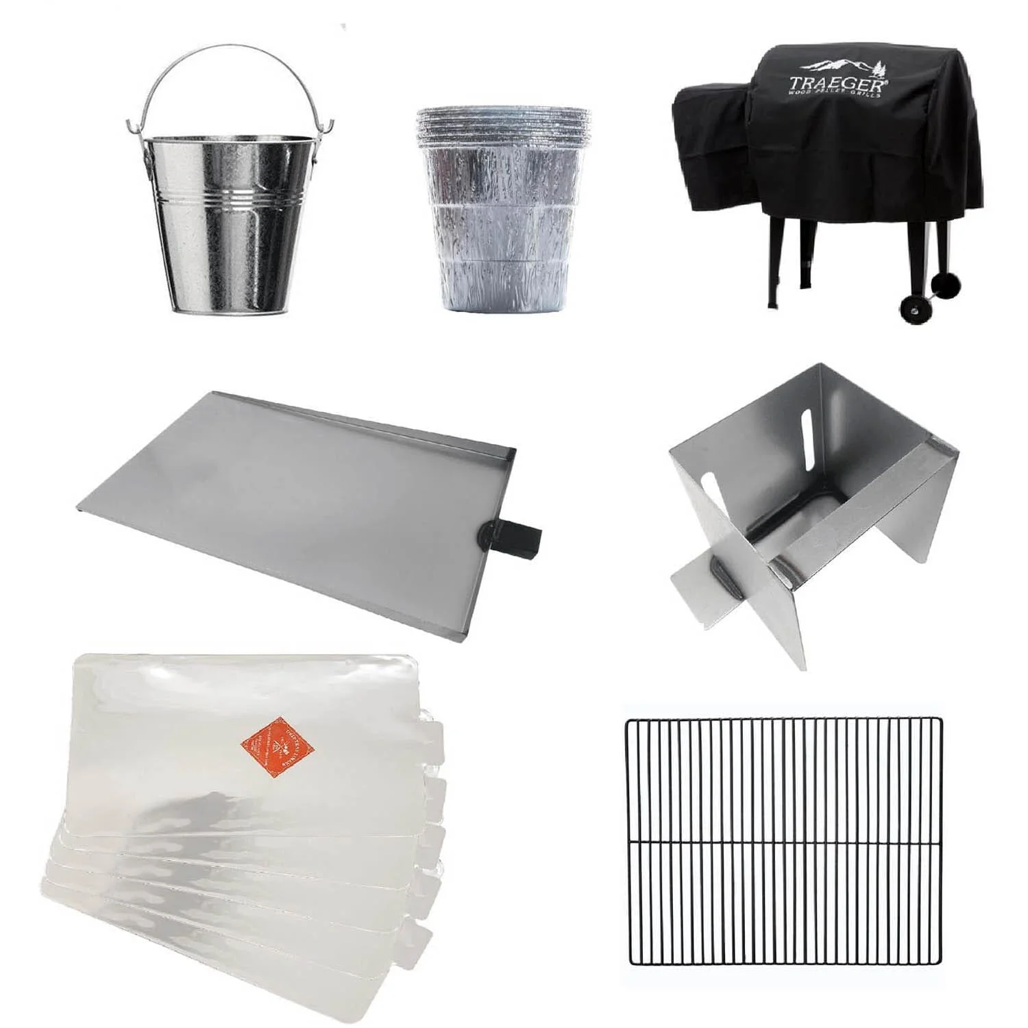 Complete Replacement Kit With Grill Cover Compatible with Traeger Tailgater, Bronson 20 & Jr Elite 20 Grills