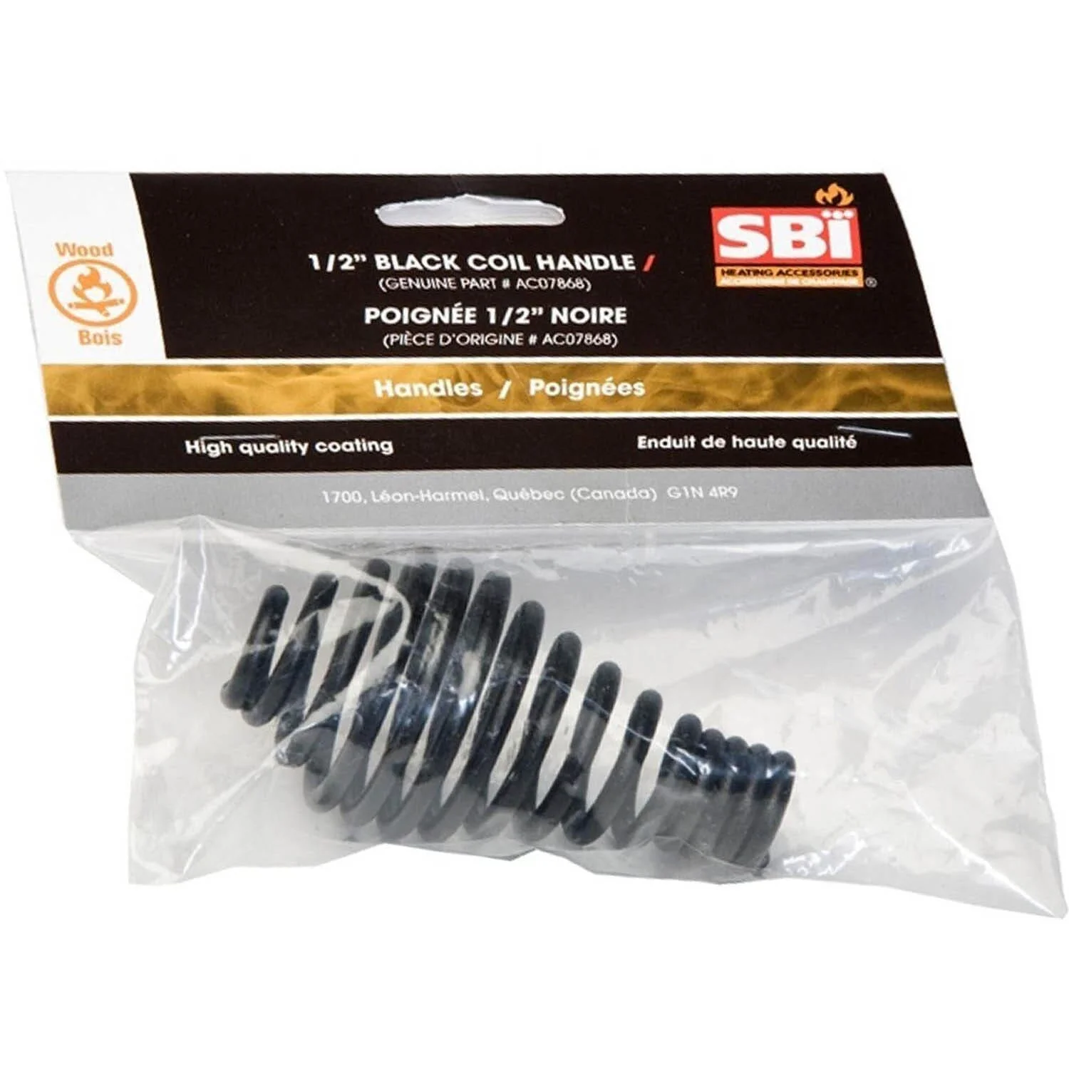 Drolet Black Spring Handle (1/2 Inch): AC07868 - Image 2