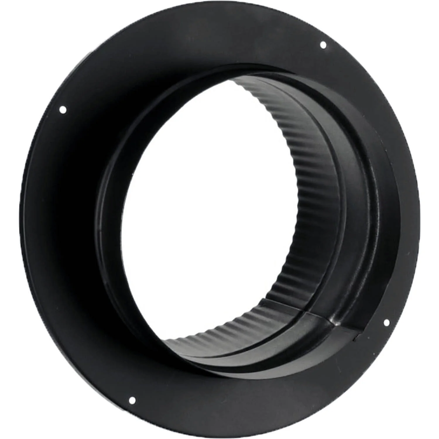 DuraVent Black 6" Single Wall Diameter Snap Lock Adapter with trim: 6DBK-ADSL - Image 3