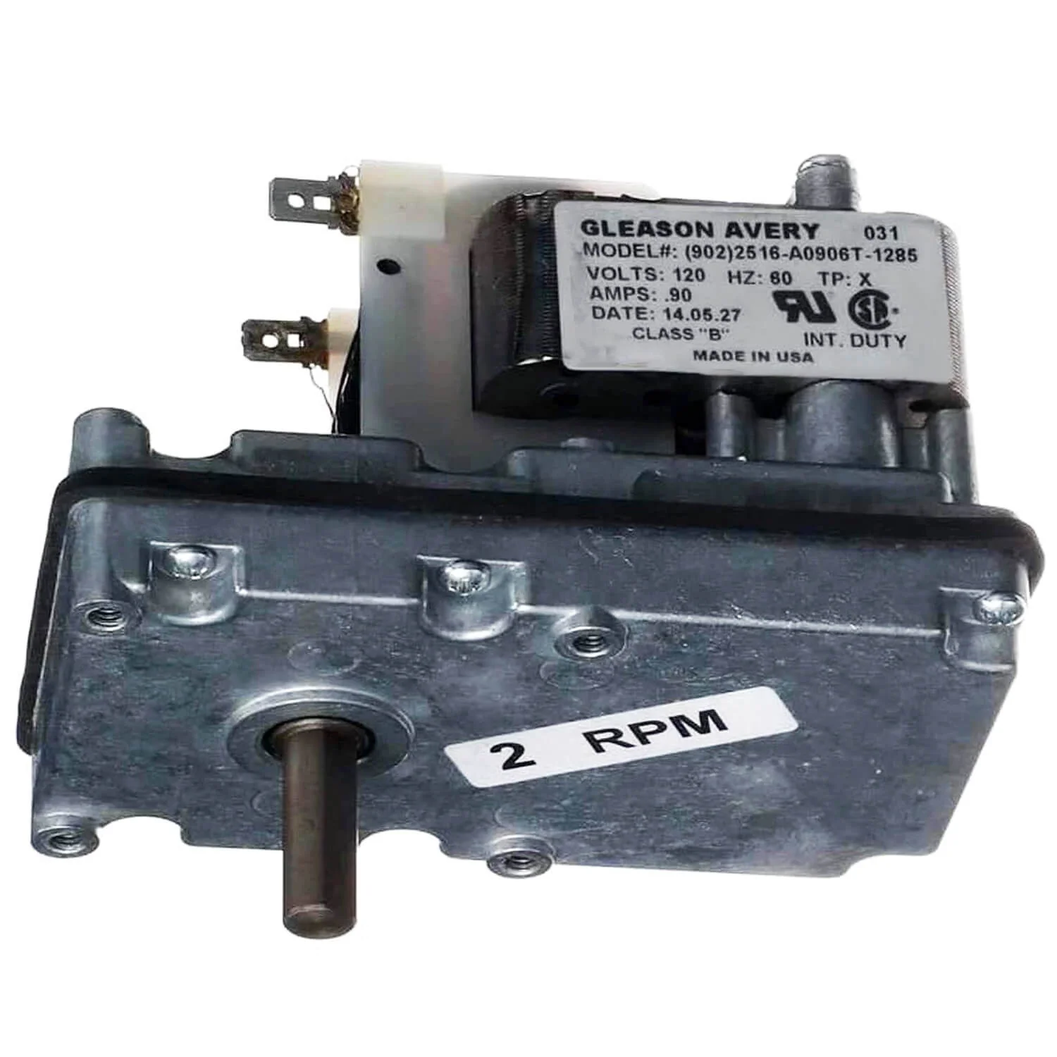 Englander 2RPM Auger Motor (USA Made By Gleason Avery): CU-047042-AMP