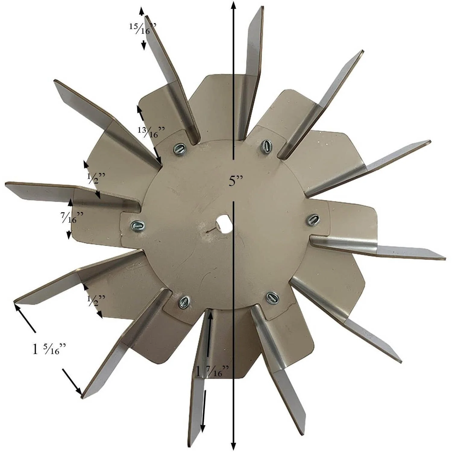 Harman Combustion Exhaust Blower Impeller Fan Blade for Touchscreen Models: 1-10-574500A-AMP