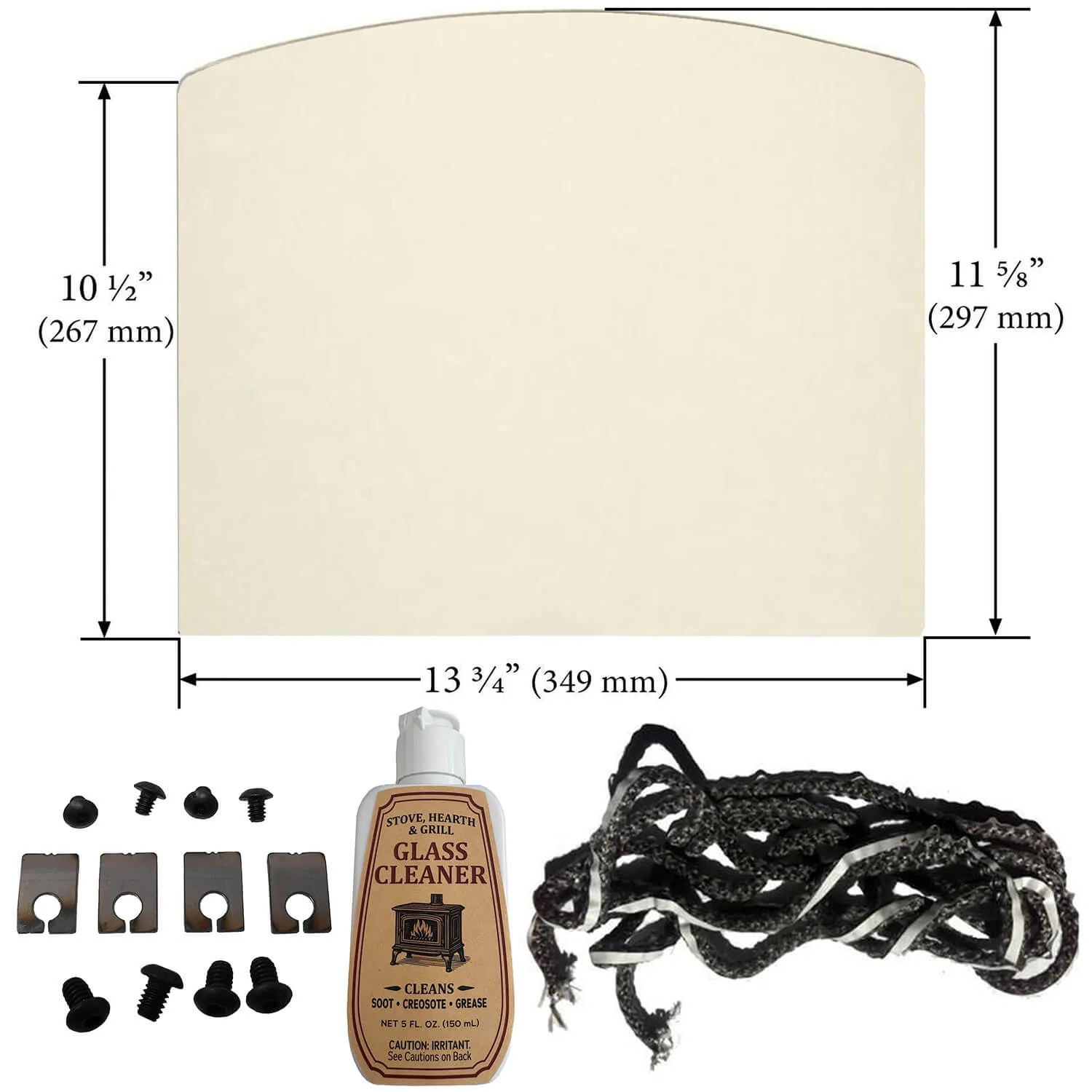 Harman P35i & P68 Pellet Stove Glass Kit: 1-00-00688-AMP - Image 2
