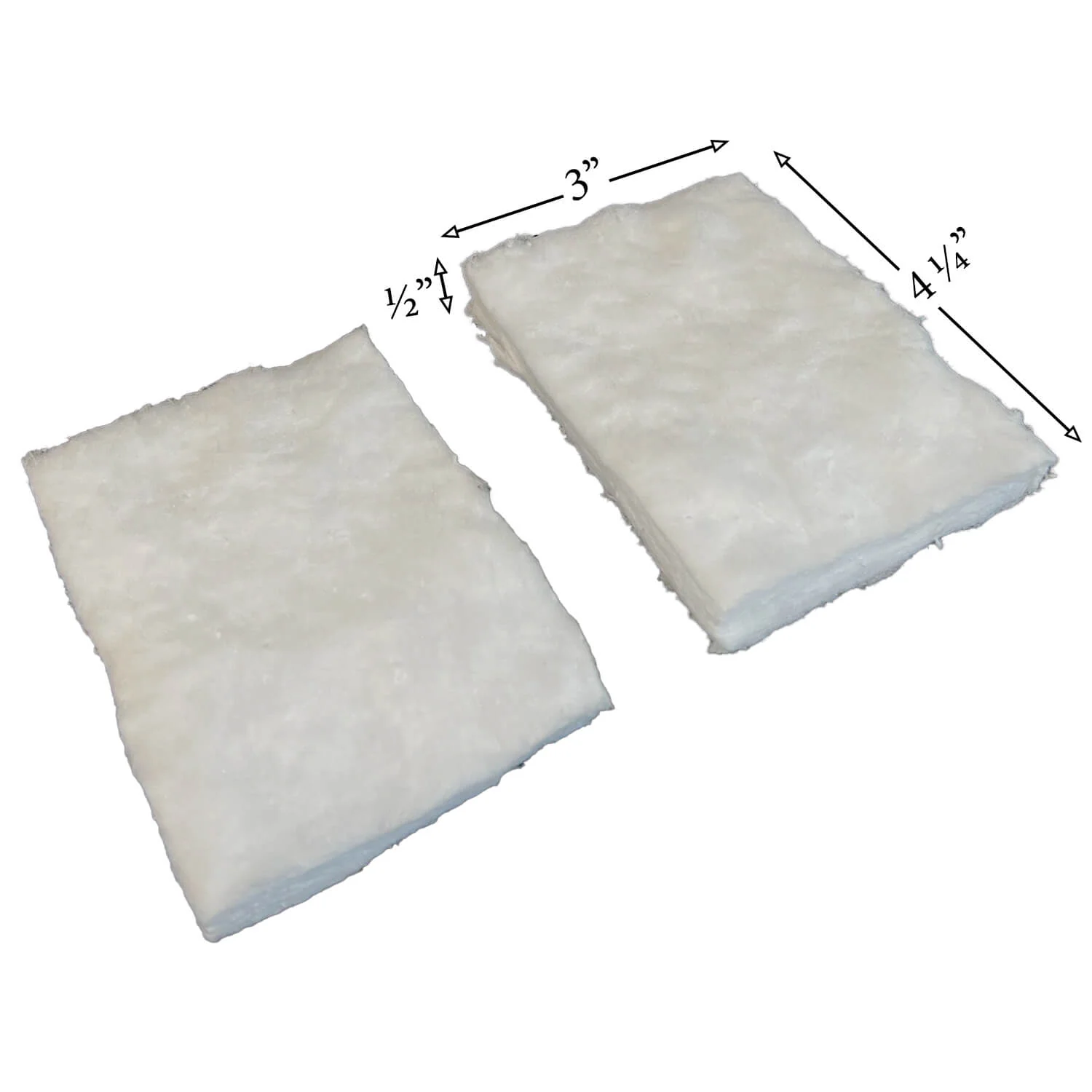 Kaowool Ceramic Wool Pads (4-1/4" x 3") for Catalytic Combustors - Image 3