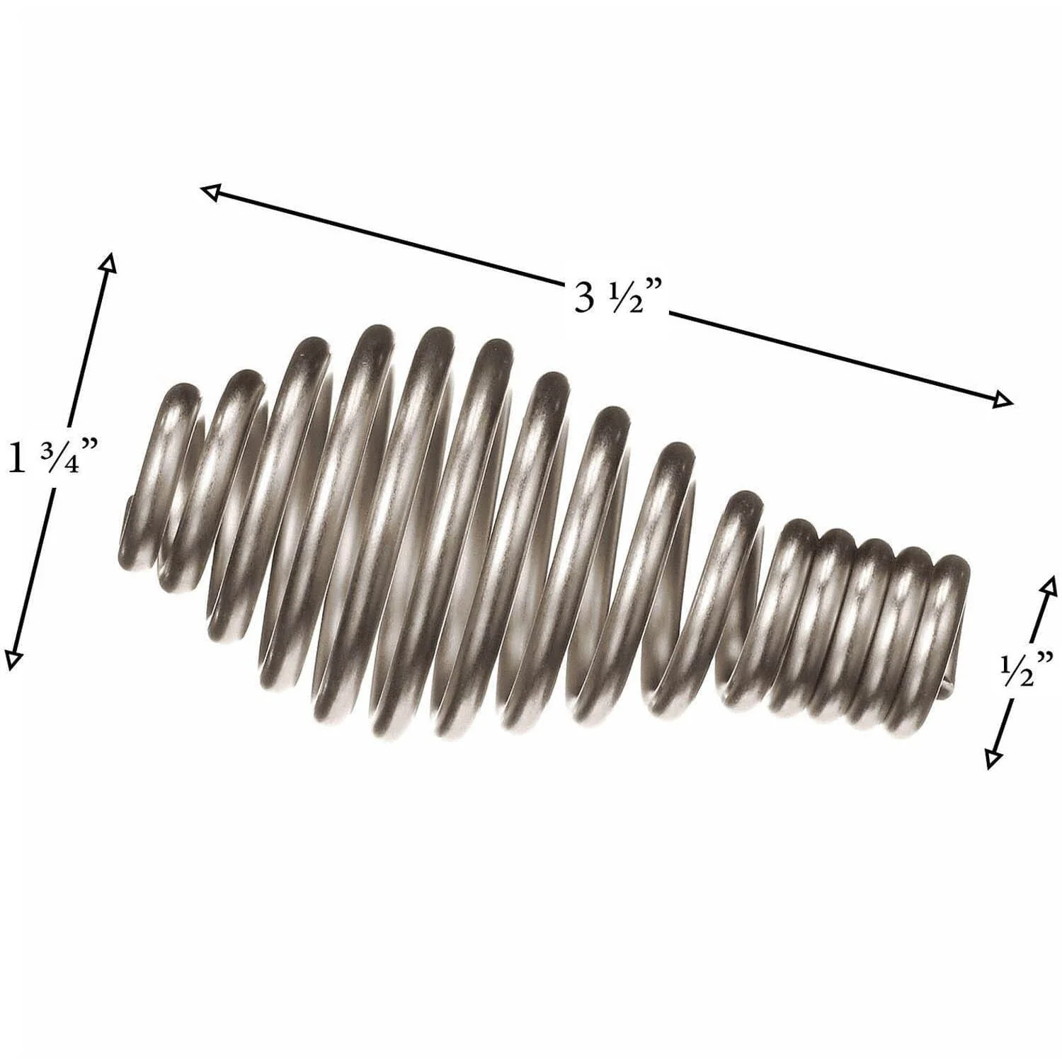 Kozi Nickel Coil Handle (1/2"): HDL00104-AMP