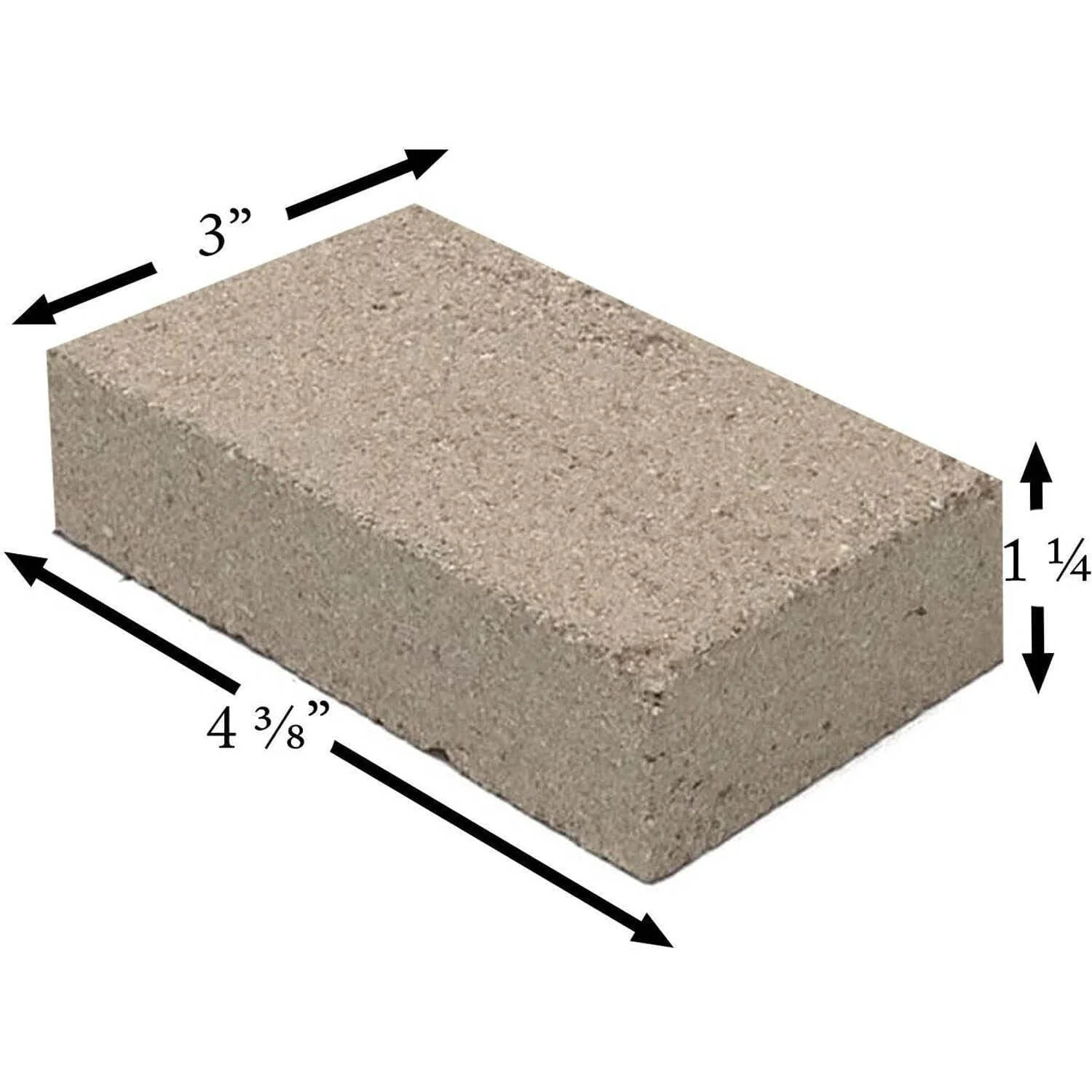 Pumice Firebrick (4.375" x 3" x 1.25”): PUMICE-BRICK-53 - Image 2
