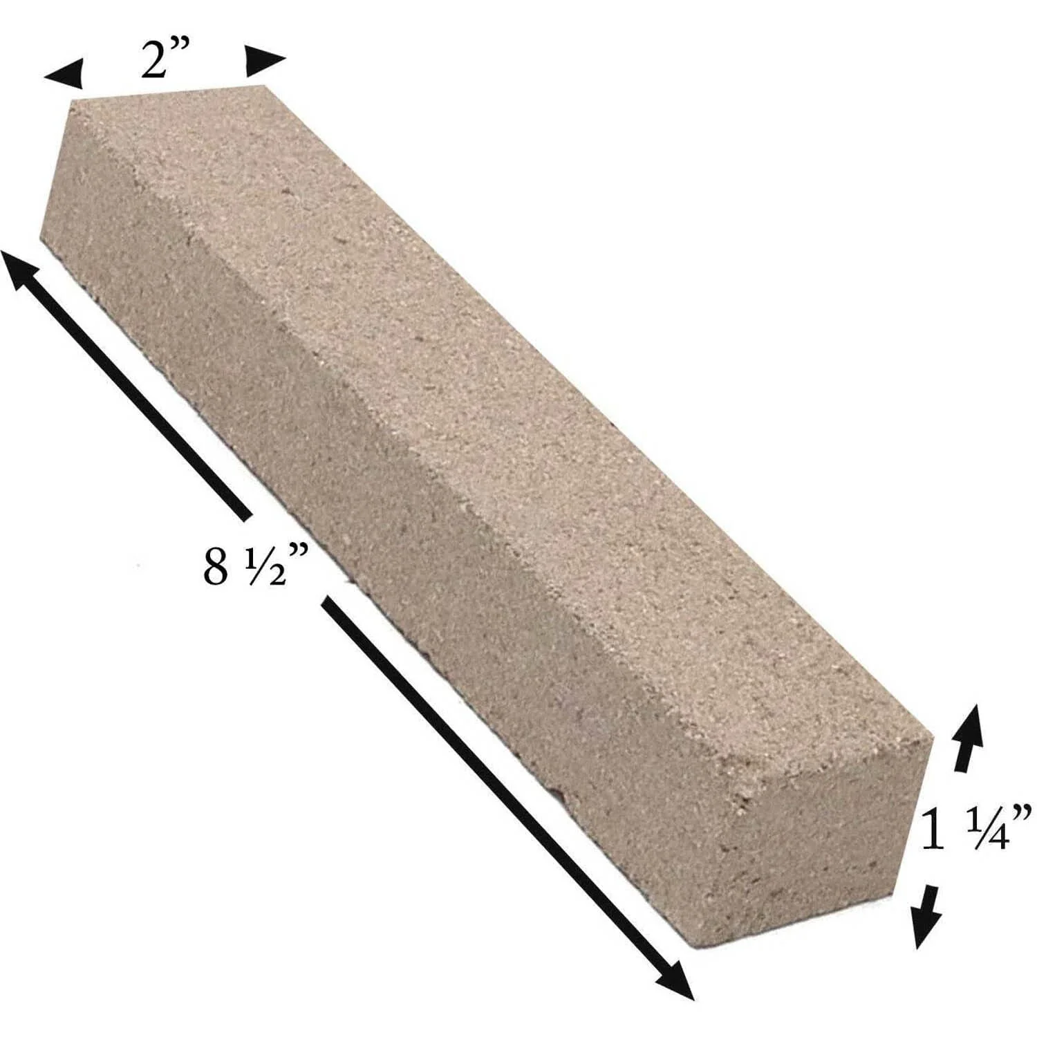 Pumice Firebrick (8.5" x 2" x 1.25”): PUMICE-BRICK-82