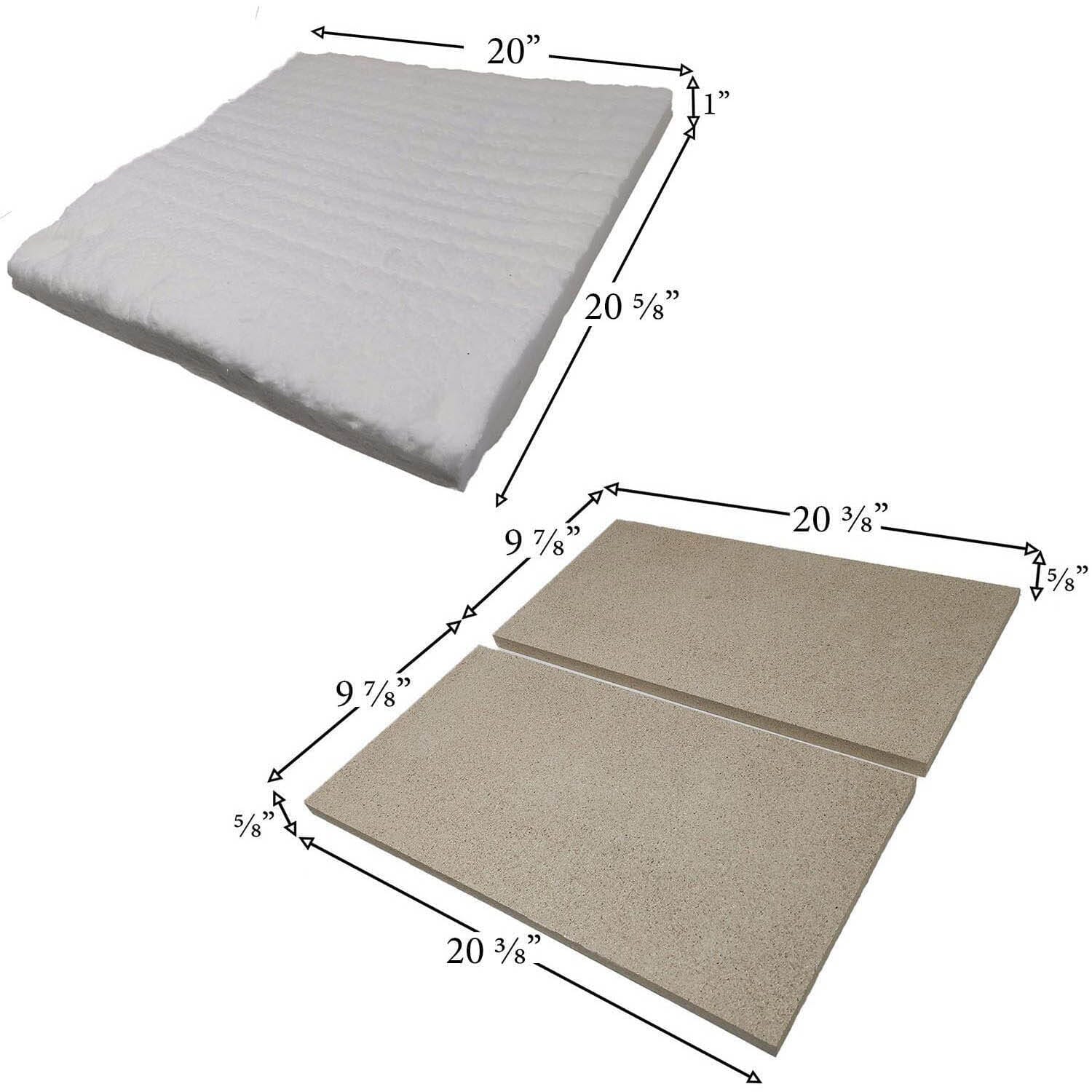 Quadra-Fire Adventure III Baffle Board & Ceramic Blanket: SRV4083-205-AMP - Image 2