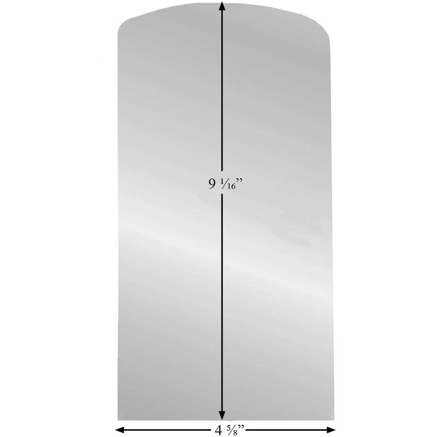 Quadra-Fire Side Glass (4-5/8" x 9-1/16"): 832-2000-AMP - Image 2
