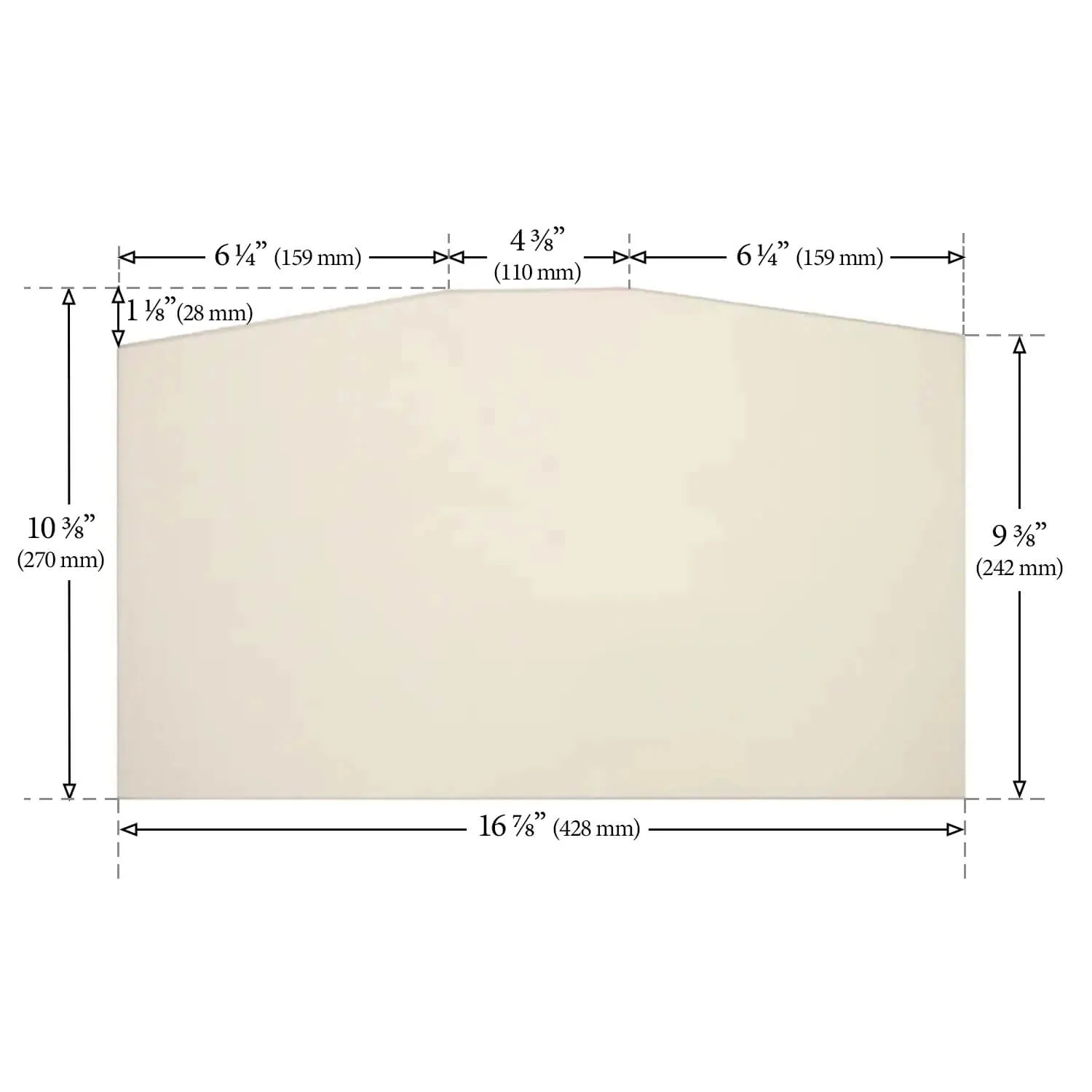 Regency Hampton H300 Glass (16-7/8" x 10-3/8"): 940-333P-AMP - Image 2