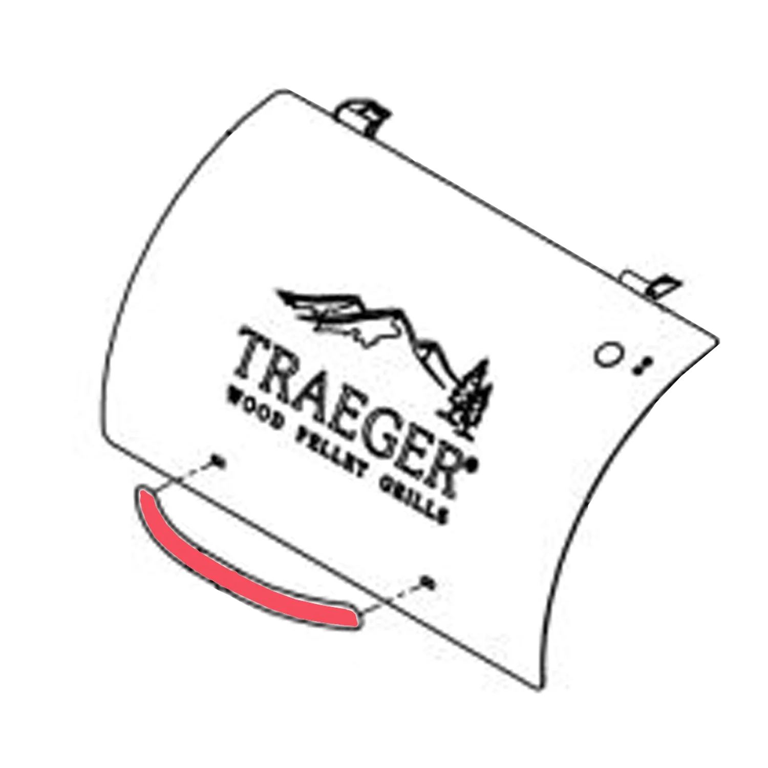 Traeger Door Handle 22 & 575 Pro Kit (Total Length 18"): HDW314 - Image 4