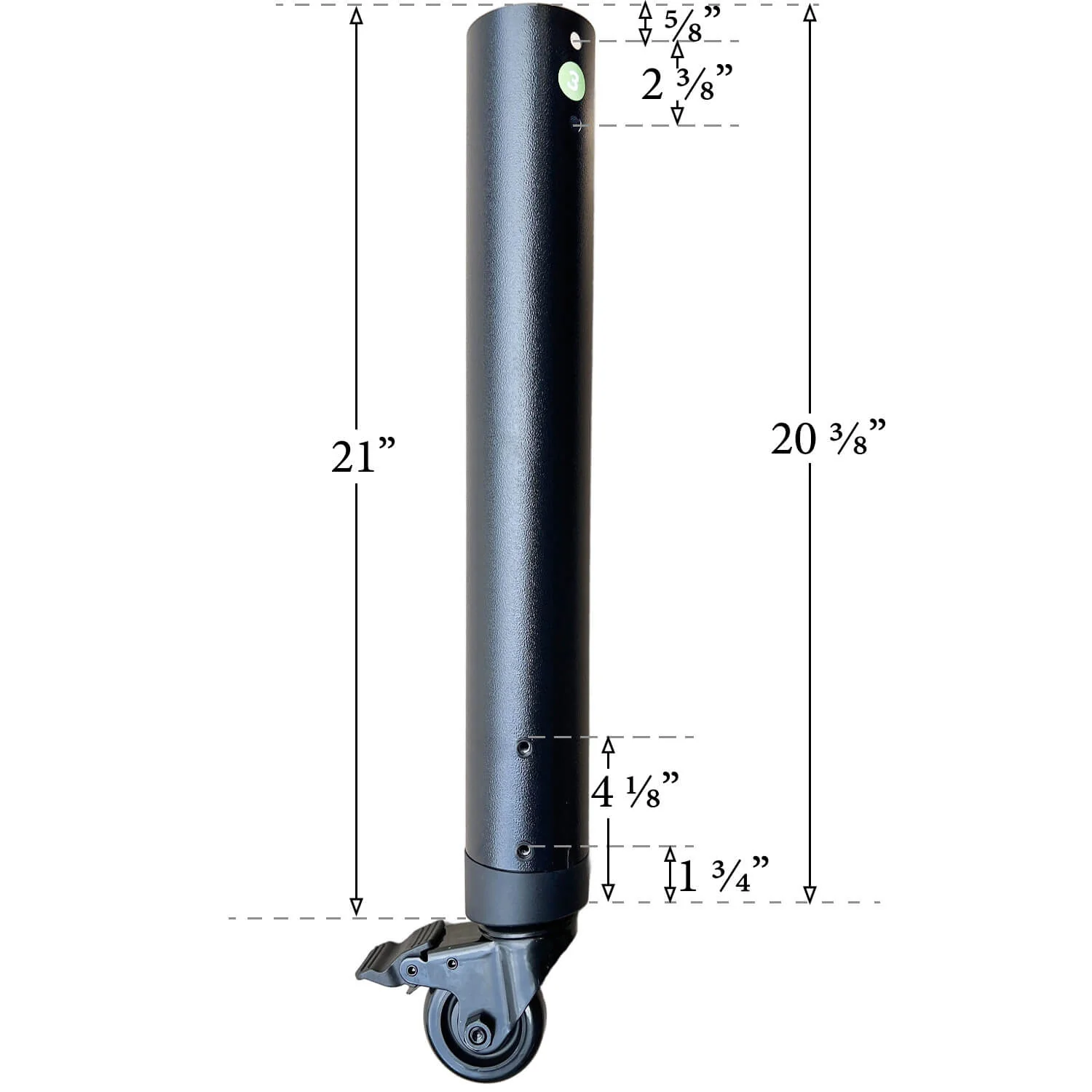 Traeger Ironwood Pellet Grill Leg with Caster - Rear Left: KIT0711 - Image 3