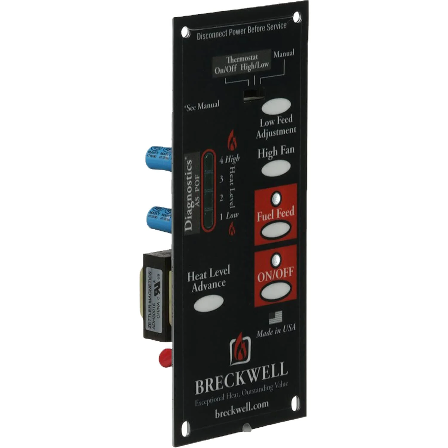 US Stove 5040 Control Board (with 1 RPM Auger Motor): A-E-101 - Image 3