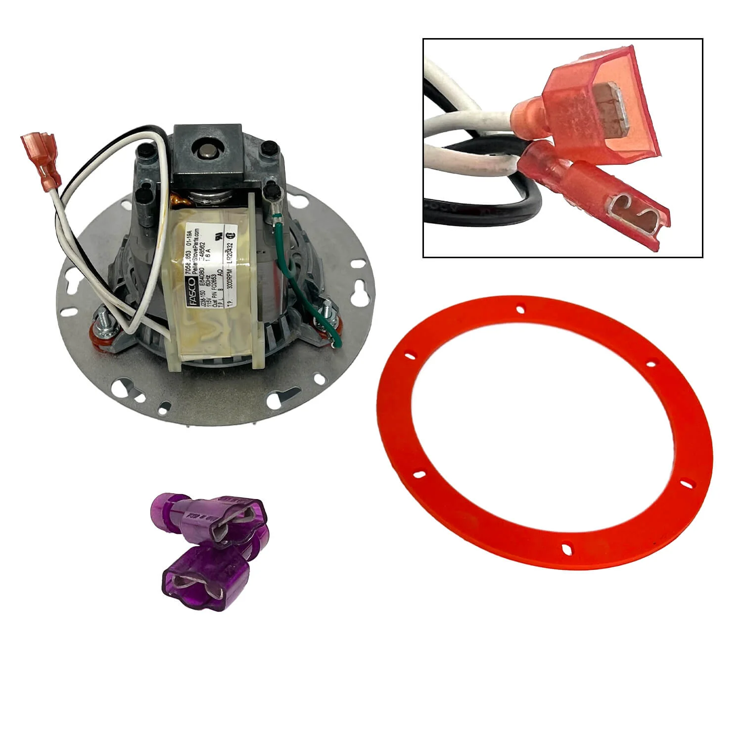 US Stove Pellet Stove Combustion Blower Motor: 80641-AMP - Image 2