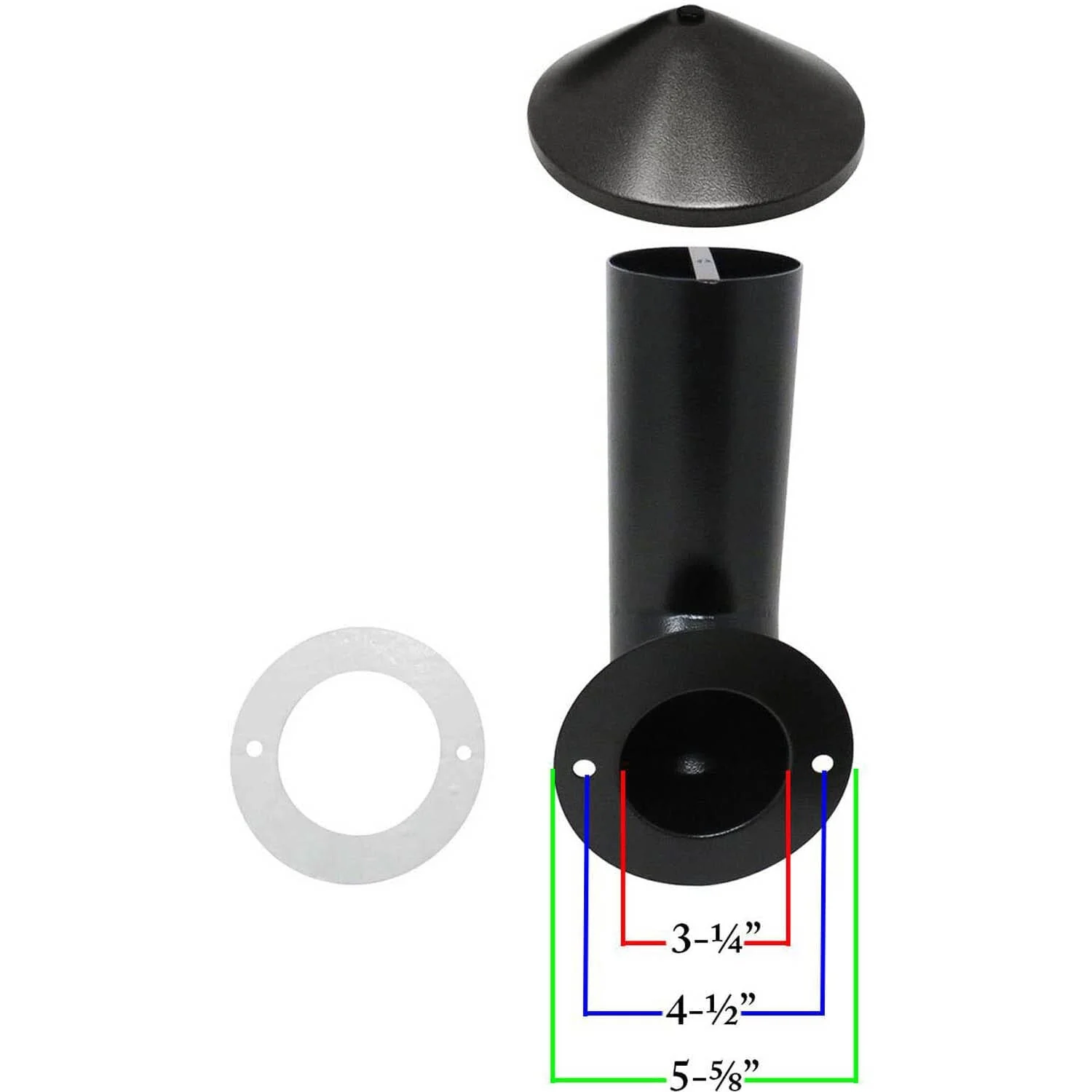 Z Grills Chimney and Black Cap Kit for 700 & 1000 Series, ZG-CC
